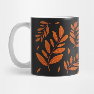 Autumn Leaves Orange Branch Mug